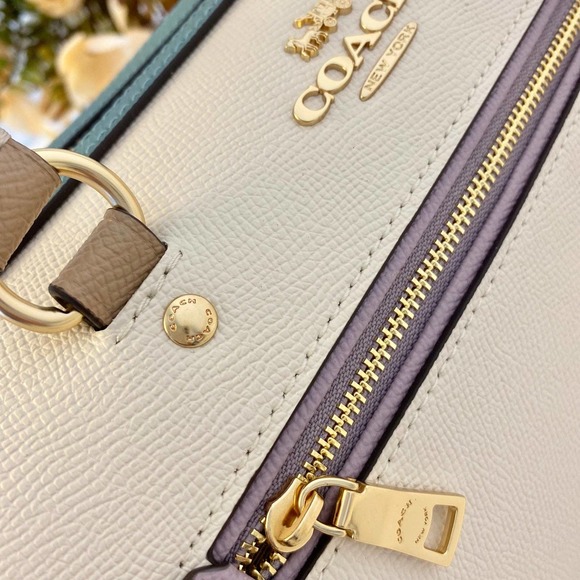 Coach Purse & wallet Rowan Satchel In Colorblock - Picture 7 of 11